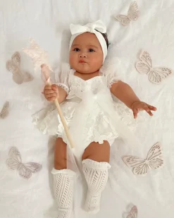 White Baby Girl Tulle Hair Accessories
