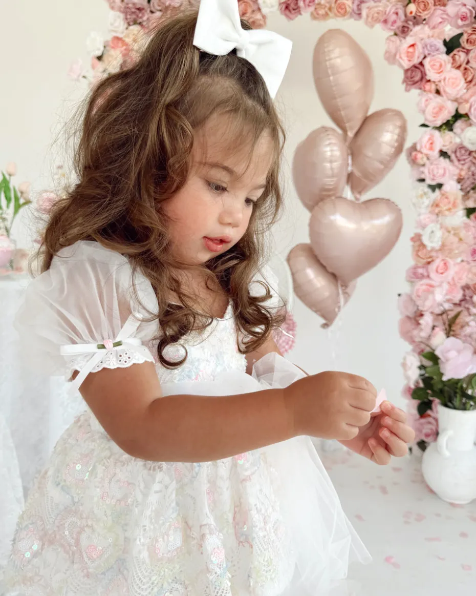 White Blossom Baby Girl Hair Accessories