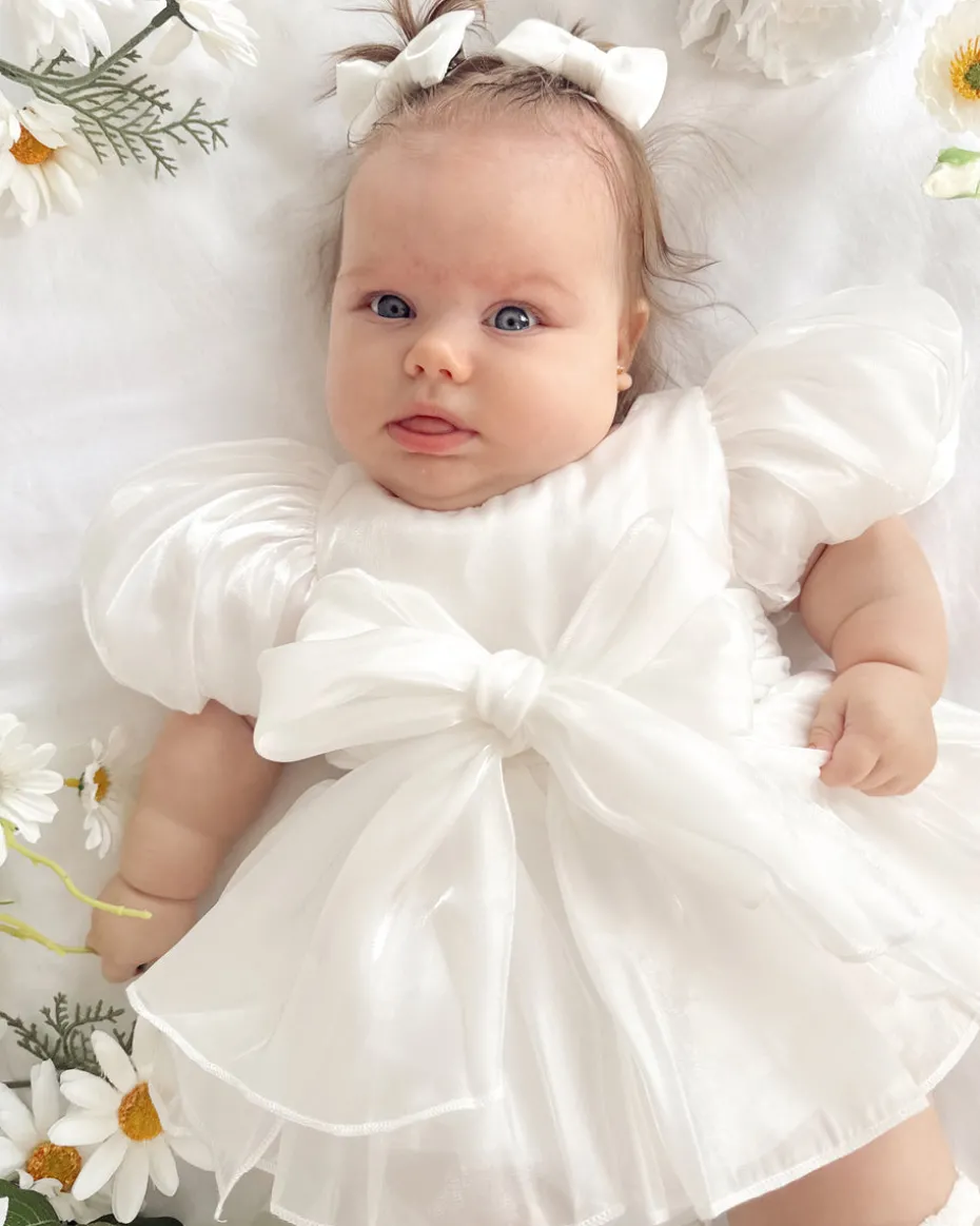 White Dolly Baby Girl Hair Accessories