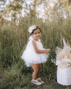 White English Rose Baby Girl Romper