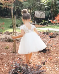 White Flora Flower Girl Dress