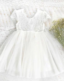 White Flora Flower Girl Dress