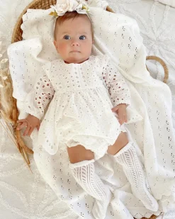 White Ivy Baby Girl Two Piece Set