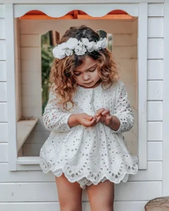 White Ivy Baby Girl Two Piece Set