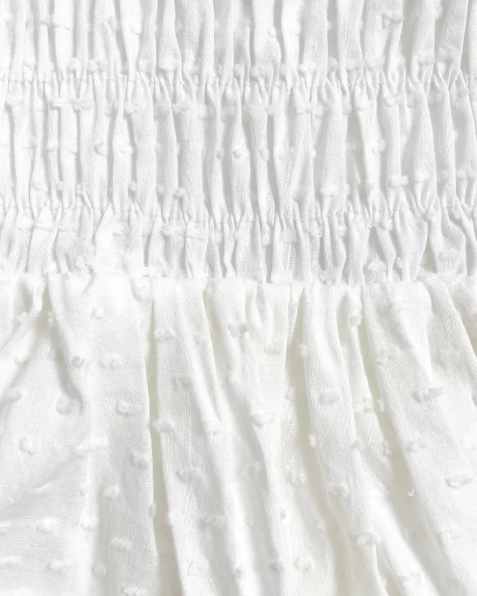 White Lila Baby Girl Romper