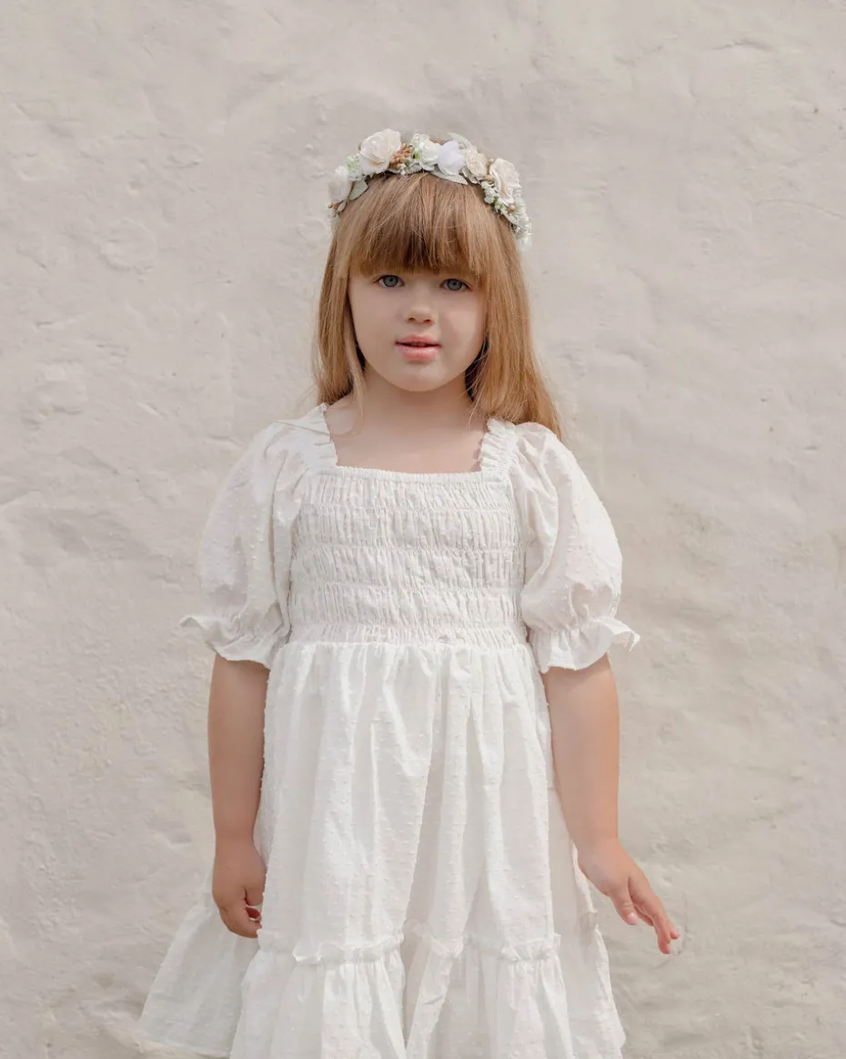 White Lila Girls Dress