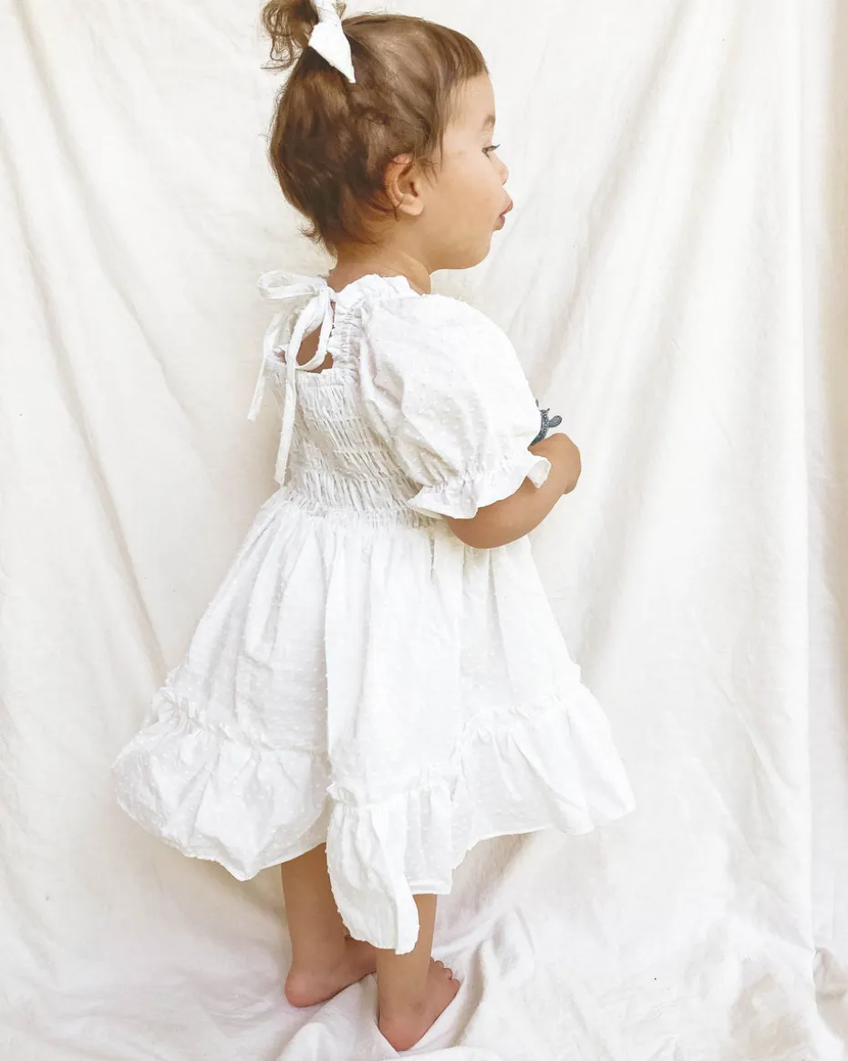 White Lila Girls Dress