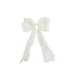 White Organza Girls Hair Bow