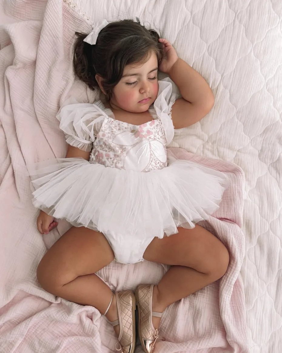White Sparkle Baby Girl Tulle Hair Accessories