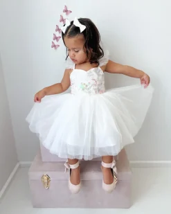 White Sparkle Baby Girl Tulle Hair Accessories