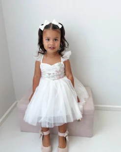 White Sparkle Baby Girl Tulle Hair Accessories